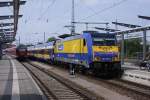 146 522-8 Einfahrt Rostock Hbf 15.08.2009