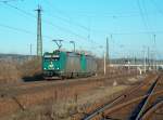 R4C 185-CL 006 + R4C 185 533-7 als Tfzf von Grokorbetha nach Eisenach in Naumburg (Saale), 22.01.2009
