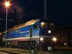 D 06 (ex. DB 231 012) stand am Abend des 09.05.09 im Hbf Stralsund und wartete auf Abfahrt.