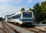 626 002 (VT 02) + 626 030 (VS 30) bei eine Rangierfahrt am 30.09.2013 in Lam.