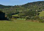 650 659 (VT 24) + 650 662 (VT 27) als RB nach Bayerisch Eisenstein am 03.10.2013 bei Triefenried.