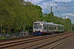 SWEG 503 (650 597-7) zusammen mit einer leider unbekannten BSB Einheit am 09.05.2013 bei der Einfahrt in Freiburg (Brsg) Hbf aus Richtung Breisach.