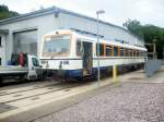 VT 125 der Achertalbahn ist am Nachmittag des 03.08.11 von seiner ersten Nachmittagszugleistung von Achern in seinem Heimatbahnhof Ottenhfen im Schwarzwald angekommen.Hier steht er zur Betankung