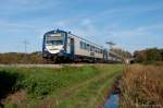 SWEG VS 200, VT 129 und VT 130 bringen am spten Nachmittag des 22. Oktober 2013 die Berufspendler aus Freiburg Richtung Kaiserstuhl. 