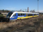 VT 565 Desiro der Mrkischen Regiobahn am 10.03.2010 im Bahnhof von Seddin 