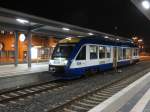 VT 876 nach Blankenburg (Harz) am 08.09.2014 im Bahnhof von Halberstadt
