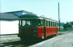 VT 01 der Württembergischen Nebenbahnen im Hp Kochendorf Nord an der Strecke Bad Friedrichshall-Jagstfeld - Ohrnberg, Juli 1978.