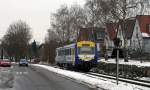 In Mnchingen verluft die Strohgubahn mitten durch den Ort.