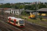 VT 248 als HzL85880 nach Brunlingen bei der Ausfahrt Villingen am 21.7.08