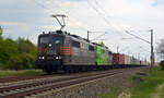 Am 01.05.17 schleppte 151 017 neben ihrer Schwester 151 138 noch ihren Containerzug durch Greppin Richtung Dessau. Ziel des Zuges war der Hamburger Hafen.