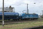 InfraLeuna 561 (91 80 6192 003-2 D-LEUNA) bespannte am 03.07.2023 in Großkorbetha einen Domo Düngemittel Tads-Wagenzug.