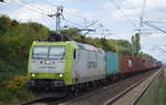 ITL - Eisenbahngesellschaft mbH mit   185 541-0  [NVR-Number: 91 80 6185 541-0 D-ITL] und Containerzug am 05.09.18 Bf. Berlin-Hohenschönhausen.