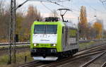 ITL - Eisenbahngesellschaft mbH mit Captrain  185 548-6  [NVR-Number: 91 80 6185 548-5 D-ITL] am 08.11.18 Bf. Berlin-Hohenschönhausen.