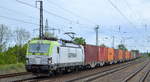 ITL - Eisenbahngesellschaft mbH, Dresden [D] mit  193 897-6  [NVR-Nummer: 91 80 6193 897-6 D-ITL] und Containerzug am 12.05.20 Bf. Saarmund.