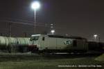 285 103-8 (ITL) steht am 18. Mrz 2010 um 22:01 Uhr in Duisburg Ruhrort abgestellt