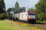 185 650-9 ITL am 24.08.2011 nach berquerung des Mittellandkanals bei Woltorf