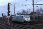 Am 10.02.2014 stand die 185562 der ITL und BLG Logistic auf dem Abstellgleis im
unteren Teil des Hauptbahnhof Osnabrück.