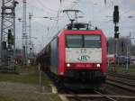 Am 23.03.2014 kam die ITL 185 CL 003 mit einem Getreidezug aus Richtung Salzwedel nach Stendal und fuhr weiter in Richtung Magdeburg.