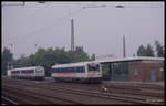 VT 80 der KVG am 23.5.1990 um 12.25 Uhr in Kahl am Main. Dahinter stehen die VS 184 und 183.