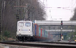 Lokomotion 139 312 war zum Aufnahmezeitpunkt für Kombiverkehr unterwegs.
Das Foto entstand am 28.03.2014 unweit des Abzweigs Lotharstraße in Duisburg.