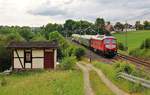 232 673-4 (LEG) fuhr am 03.06.17 mit einem Sonderzug von Leipzig Plagwitz nach Neuenmarkt-Wirsberg. Hier ist der Zug bei der Rückfahrt in Jößnitz/V. zu sehen. Gruß an den Tf zurück!