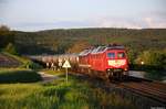 232 673 (92 80 1232 673-4 D-LEG) + 232 109 (92 80 1232 109-9 D-LEG) mit Güterzug am 15.05.2017 bei Brensdorf