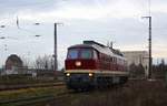 232 109-9 / 132 109 Leipziger Eisenbahn / LEG am 18.12.2015 in Anklam / Werkstrasse.