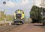 Eine Lok der Baureihe 214 von Leonhard Weiss (Nummer leider unbekannt geblieben) konnte ebenfalls am 21.10.2011 als Tfzf in Fahrtrichtung Norden in Eichenberg aufgenommen werden.