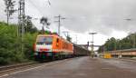 189 821 (Locon 502) mit H-Wagenzug in Fahrtrichtung Norden. Aufgenommen am 26.08.2012 in Eichenberg.