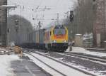 Im Januar 2013 wr der sonntgliche  Tchibo-Zug  auf der NSS ein muss fr die Bahnfotografen, da er des fteren von 264 005-5  Locon 401  bespannt wurde.