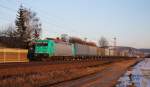 Am 2.3.13 zog die von LOCON gemietete 185 619 die Tchibo-Containerzge Sengenthal-Nrnberg und zurck