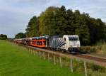 185 662 mit einem Autozug am 13.10.2012 am B Vogl.