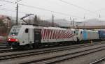 Am 5.Januar 2013 standen 186 281 & 186 286 mit einem KLV-Zug in Kufstein bereit zur Abfahrt.