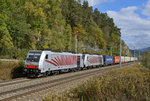 Aufgrund der Tauernsperre wurde der von 186 285 und 186 281 bespannte Lokomotion-Zug 41853 am 09.10.2016 über das Ennstal sowie die Kronprinz-Rudolf-Bahn umgeleitet wurde von mir bei Kaisersberg