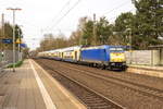 146 520-2 metronom Eisenbahngesellschaft mbH mit dem RE3 (ME 82120) von Uelzen nach Hamburg Hbf, bei der Ausfahrt aus Bienenbüttel. 31.03.2017