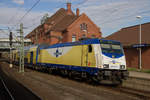 ME 146 539-2 mit einem RE3 Zug nach Uelzen in Hamburg Harburg.