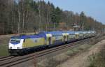 ME 146-18 mit ME 82831 (Uelzen–Gttingen) am 02.04.2011 zwischen Unterl und Eschede