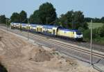 146 534 mit MEr 81619 (Hamburg-Harburg–Lneburg) am 06.07.2013 zwischen Winsen (Luhe) und Radbruch; das neue 3.