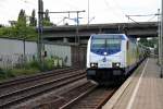 Ausfahrt von 146 533-5 am 13.08.2014 mit einem ME (Hamburg Hbf - Tostedt) in Hamburg Harburg.