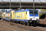 146 542-6 als RE 4 nach Bremen Hbf. verlässt Hamburg-Harburg 20.4.2016