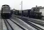 Die Mittelweserbahn v1352 (exDB 213)und die v29 des DEv im Bahnhof Bruchhuasen Vilsen.15.12.02  S/w Film!