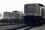 Die Mittelweserbahnloks v1201 und 1352 im Bahnhof Bruchhausen-Vilsen.15.12.02