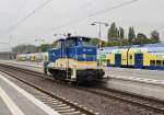 Am 2.September 2013 war MWB/evb 363 734 in Elze(Han) als Tfzf auf dem Weg nach Gttingen.