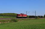 Die 204 354 als Lz Leistung unterwegs in Richtung Zwickau. Aufgenommen am 05.5.2018 in Ruppertsgrün/Pöhl