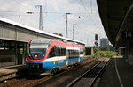 Die Prignitzer Eisenbahn ist mittlerweile nicht mehr in Nordrhein-Westfalen unterwegs.
Diese Aufnahme eines PEG-Talents entstand am 7. Juli 2009 im Oberhausener Hauptbahnhof.