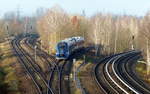 In Berlin Biesdorf begegnete mit ein Pesa Link der Niederbarnimer Eisenbahn in Doppeltraktion.