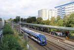 NEB 632 010 als Umleiter-RB 12 nach Berlin Ostkreuz // Berlin, Höhe S-Bahn-Station  Berlin Landsberger Allee  // 13. September 2019
