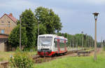 City-Bahn Chemnitz VT 513 im Leiheinsatz für die Niederbarnimer Eisenbahn // Milmersdorf // 29. Juni 2020