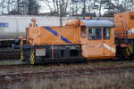 Köf 323 270 der Northrail, abgestellt bei der OHE in Celle Nord, 13.12.18.