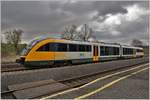 ODEG 642 916 nach Cottbus legt in Krzewina Zgozelecka/Ostritz einen Halt ein. (08.04.2017)